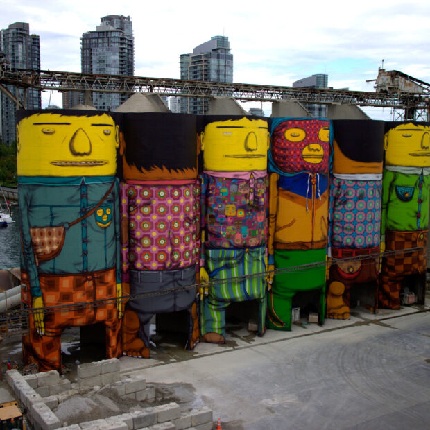 arte do grafite pelas mãos dos Gêmeos em Vancouver