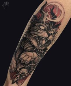 Tatuagem-de-gato-feito-por-Carina-Alok-tatuagem-autoral-blackwork