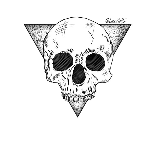 Crânio no triangulo