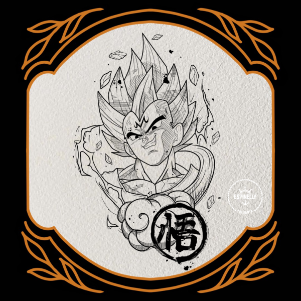 Tattoo Vegeta - Dragon Ball